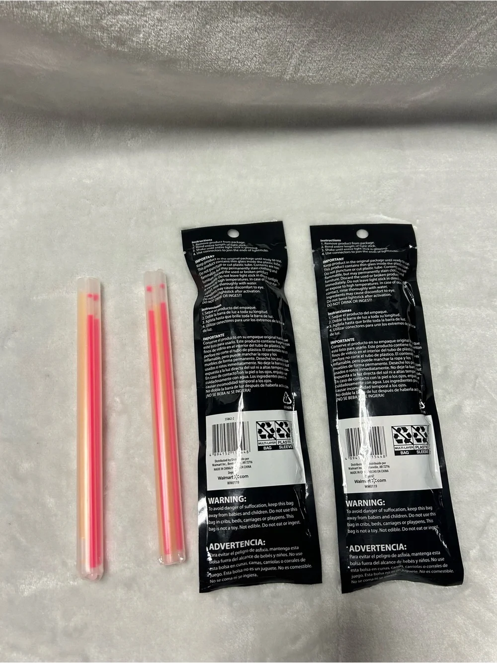 2 packs Red White and Blue Glowsticks Glasses Glow Party Favor
